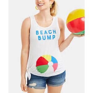 Motherhood maternity beach bump cover up/shirt- medium